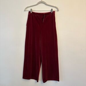 ABERCROMBIE & FITCH RASPBERRY PINK VELVET PANTS, SIZE: XS